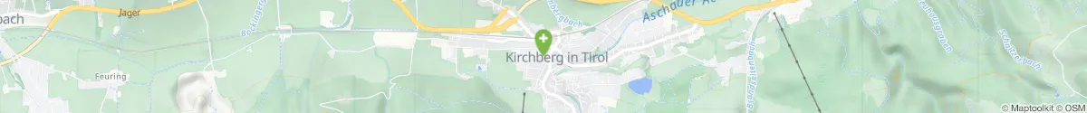 Map representation of the location for Apotheke Kirchberg in 6365 Kirchberg